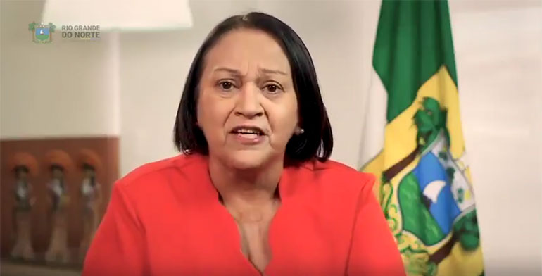 No Dia do Trabalhador, Fátima diz que tem compromisso de pagar salários em dia