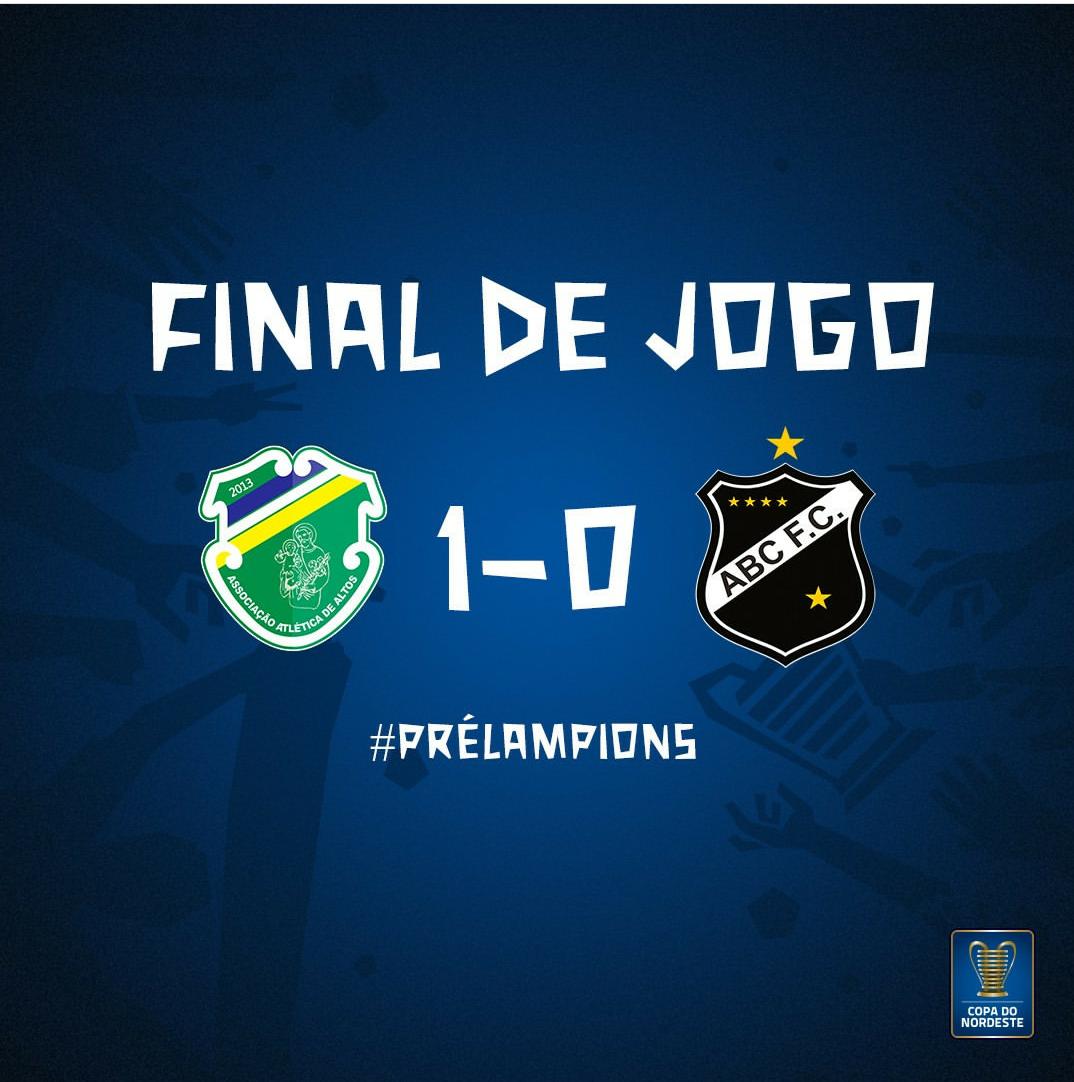 ABC perde para o Altos/PI no primeiro jogo da pré-Copa do Nordeste 2020