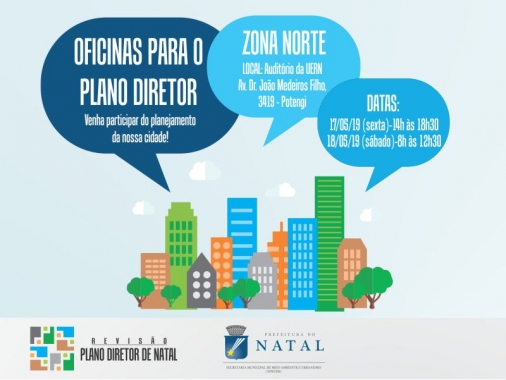 Oficinas do Plano Diretor de Natal começam pela zona Norte esta semana