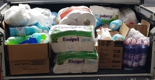 Ipem/RN realiza doação de produtos de limpeza a Polícia Rodoviária Estadual