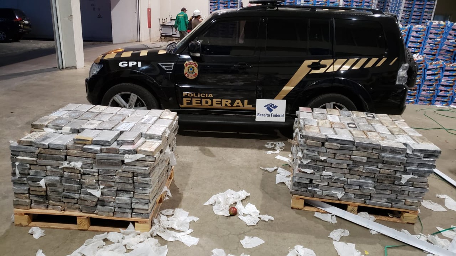 PF apreende mais uma tonelada de cocaína no Porto de Natal com destino a Holanda