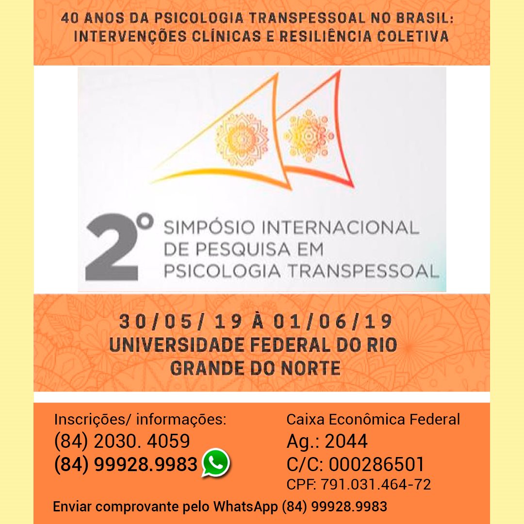 Natal sediará 2º Simpósio Internacional de Pesquisa em Psicologia Transpessoal