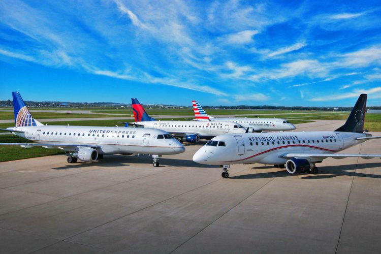 Embraer assina contrato de venda de 39 aviões para United Airlines