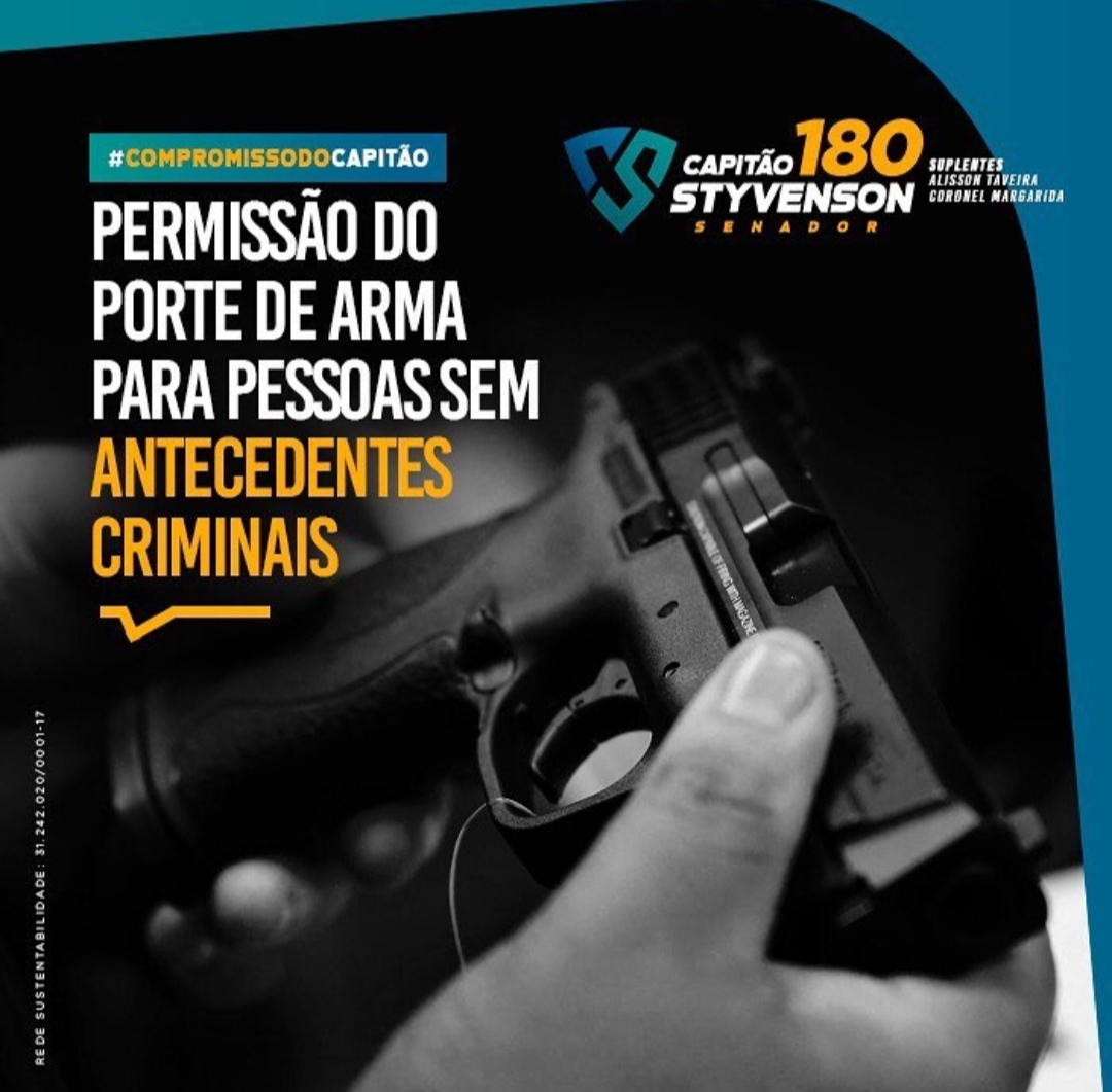 Styvenson quebra compromisso de campanha e vota contra liberação de armas