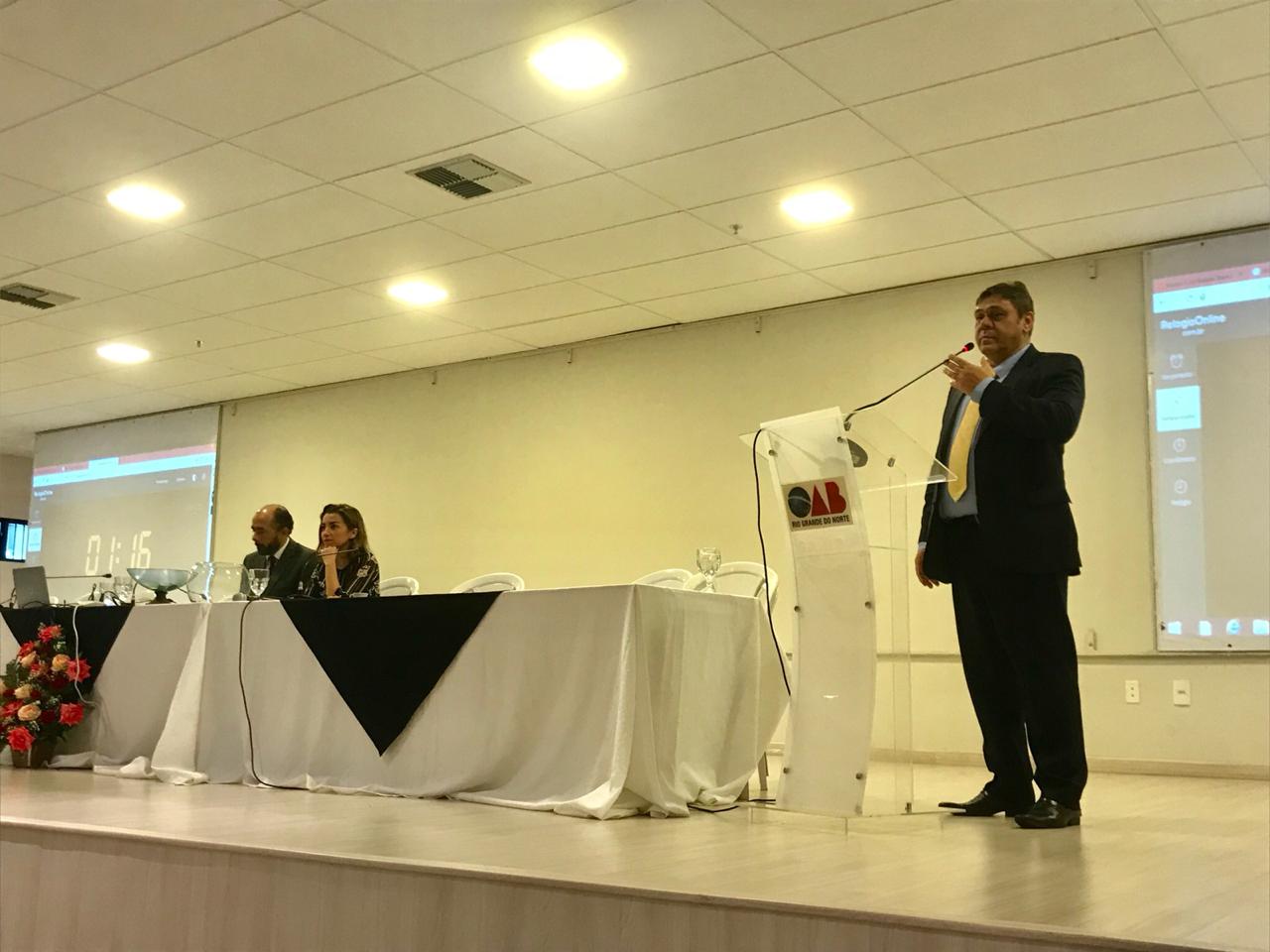 OAB/RN promove arguição de advogado Eduardo Rocha, candidato ao TRT-21