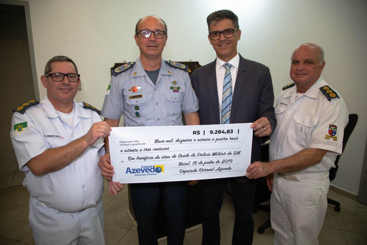 Compromisso: Coronel Azevedo doa 13º para Centro Clinico da Polícia Militar