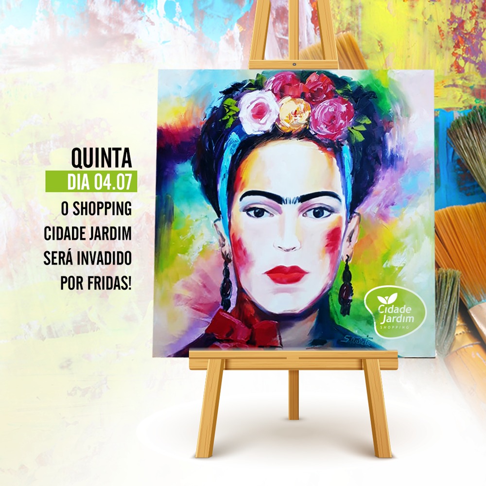 Programação cultural faz homenagem a Frida Kahlo em shopping da capital