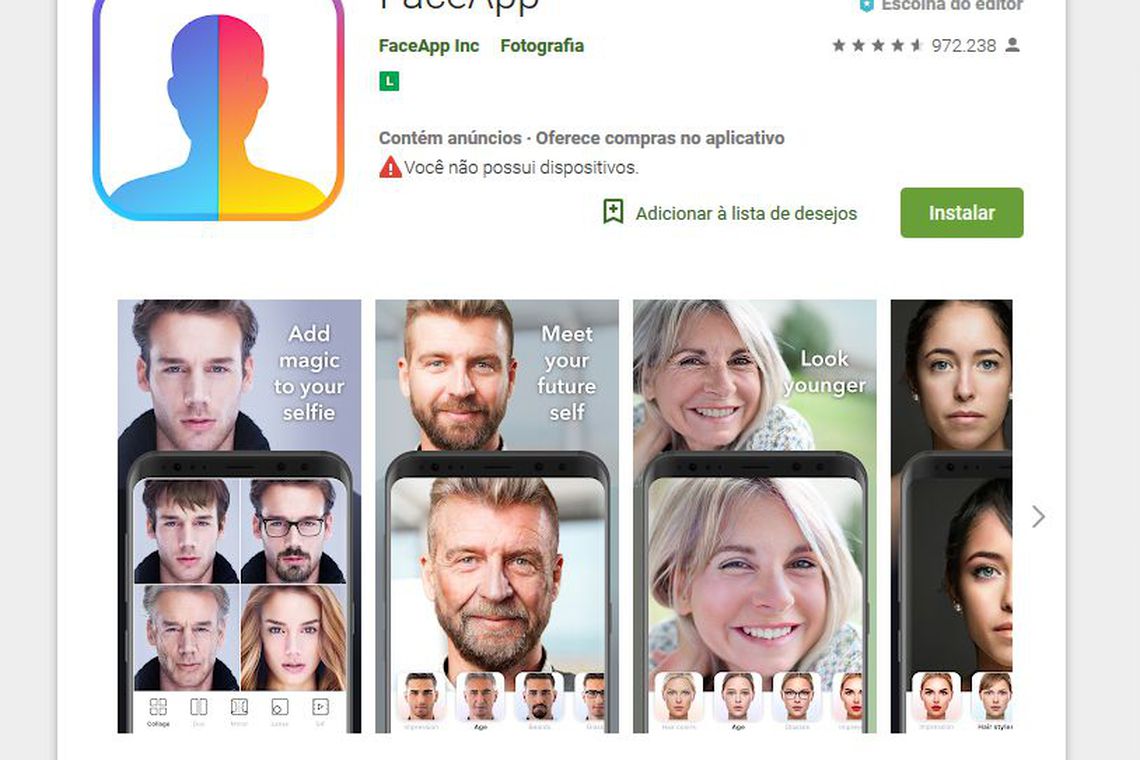 Conheça os perigos do aplicativo que "envelhece" seu rosto nas fotos