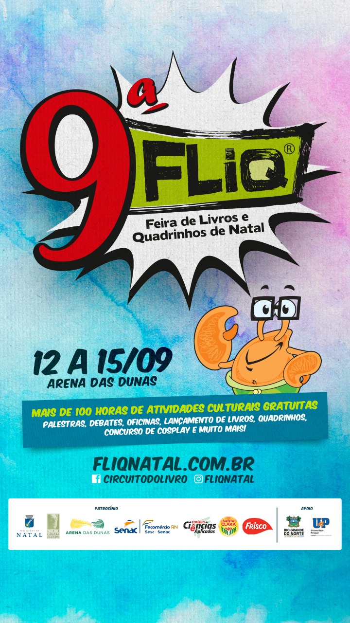 9ª Feira de Livros e Quadrinhos de Natal acontece em setembro