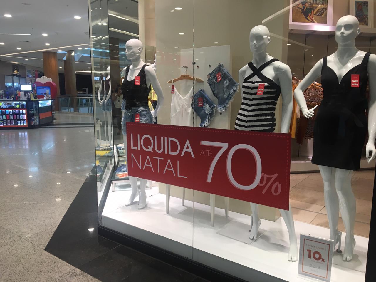 Shopping da capital oferece descontos de até 70% durante Liquida Natal