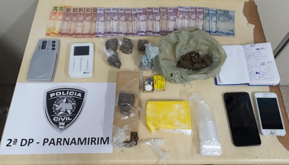 Polícia Civil prende grupo por tráfico de drogas em Parnamirim