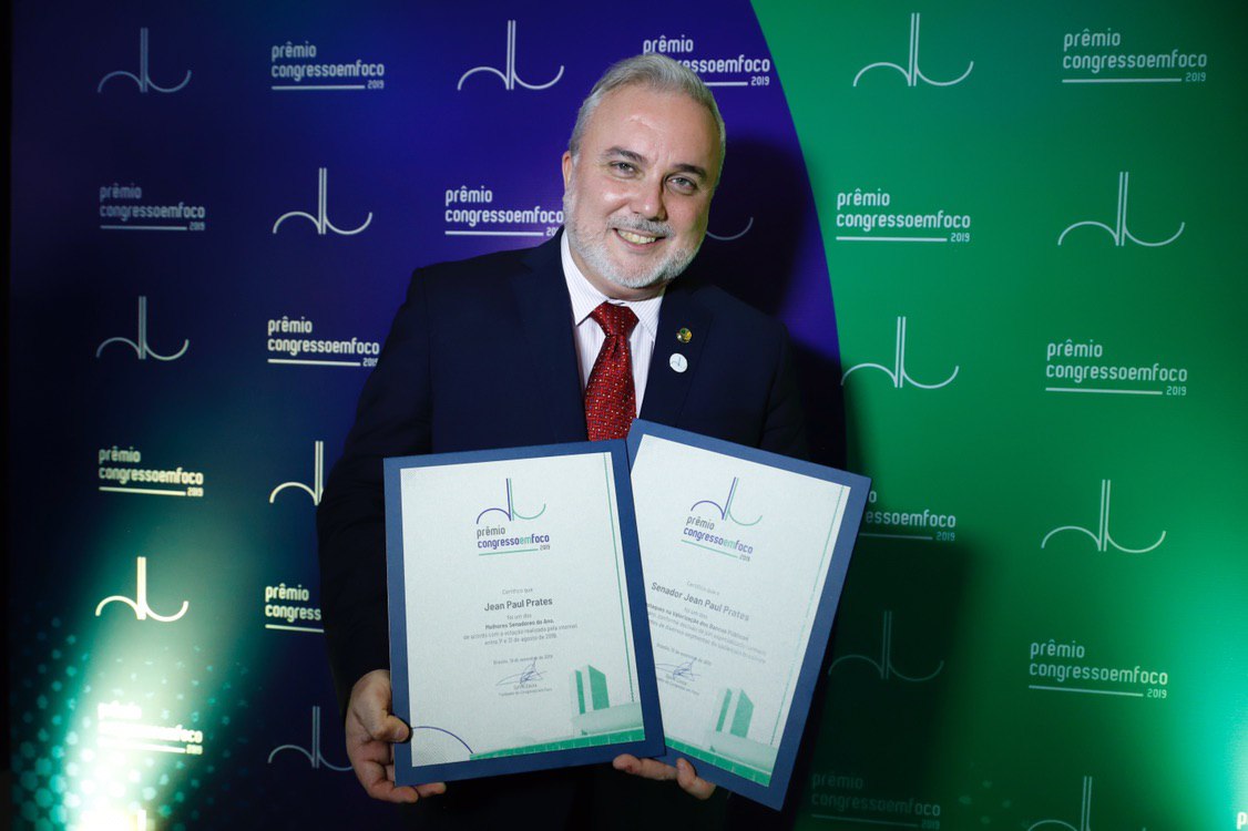 Senador do RN é vencedor do prêmio Congresso em Foco de 2019