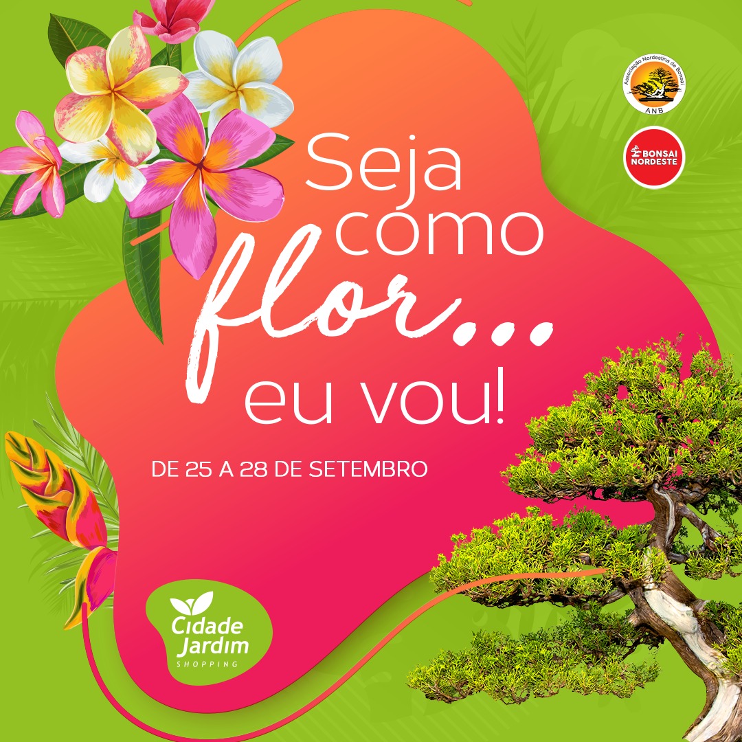 "Por onde flor... Eu vou" brinda clientela com exposição de orquídeas e bonsais