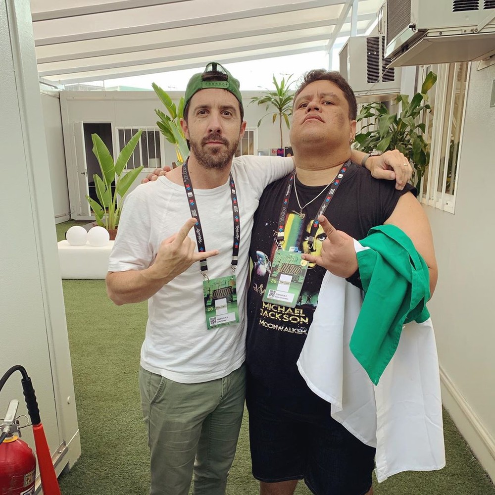 John Spiker, baixista do Tenacious D, elogia potiguar no Rock in Rio: 'Mestre'