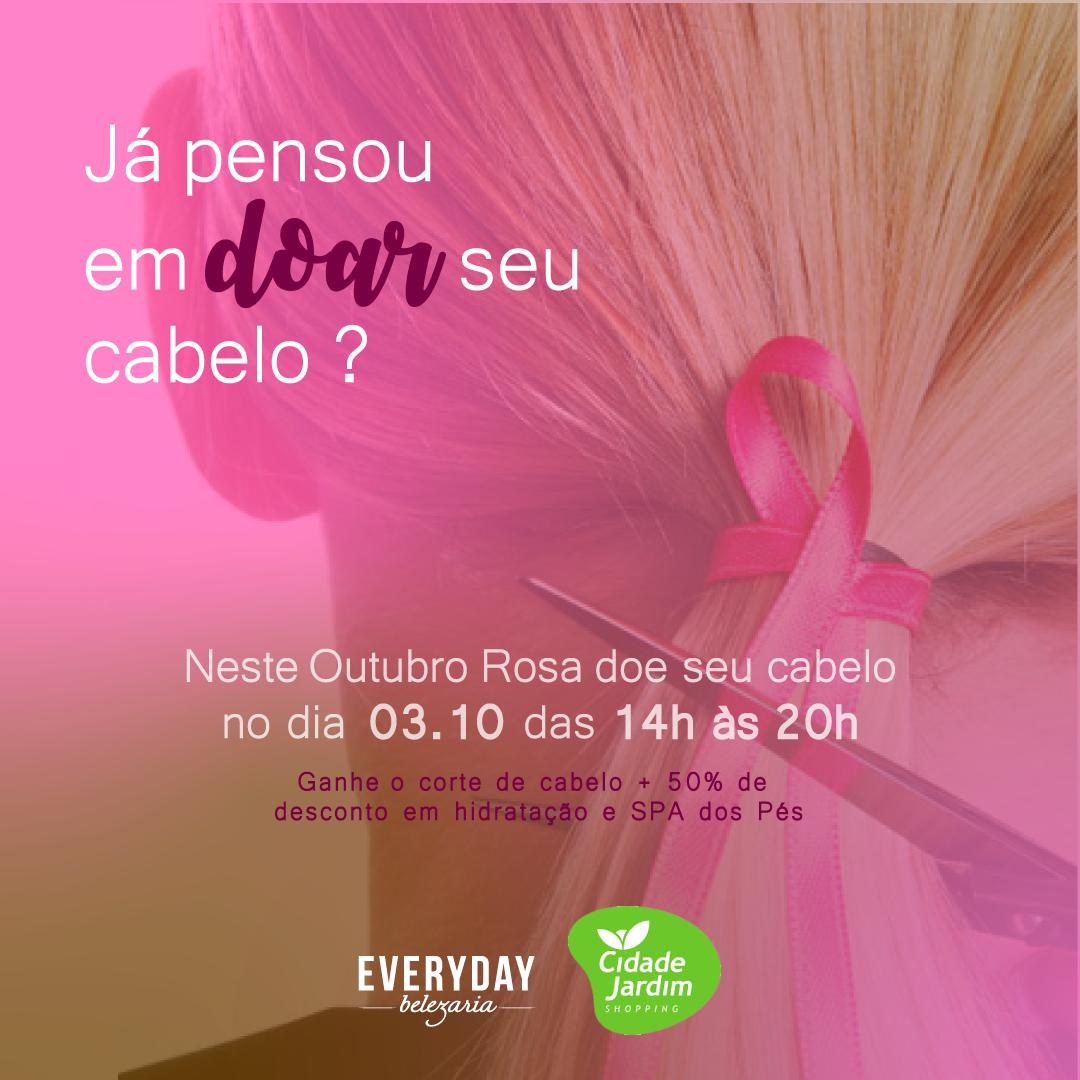 Outubro Rosa: Doadoras de cabelo ganham corte gratuito durante ação solidária