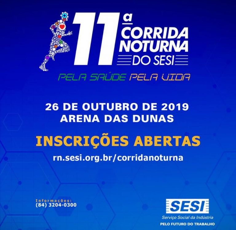 Corrida Noturna do SESI está com inscrições abertas até dia 18 de outubro