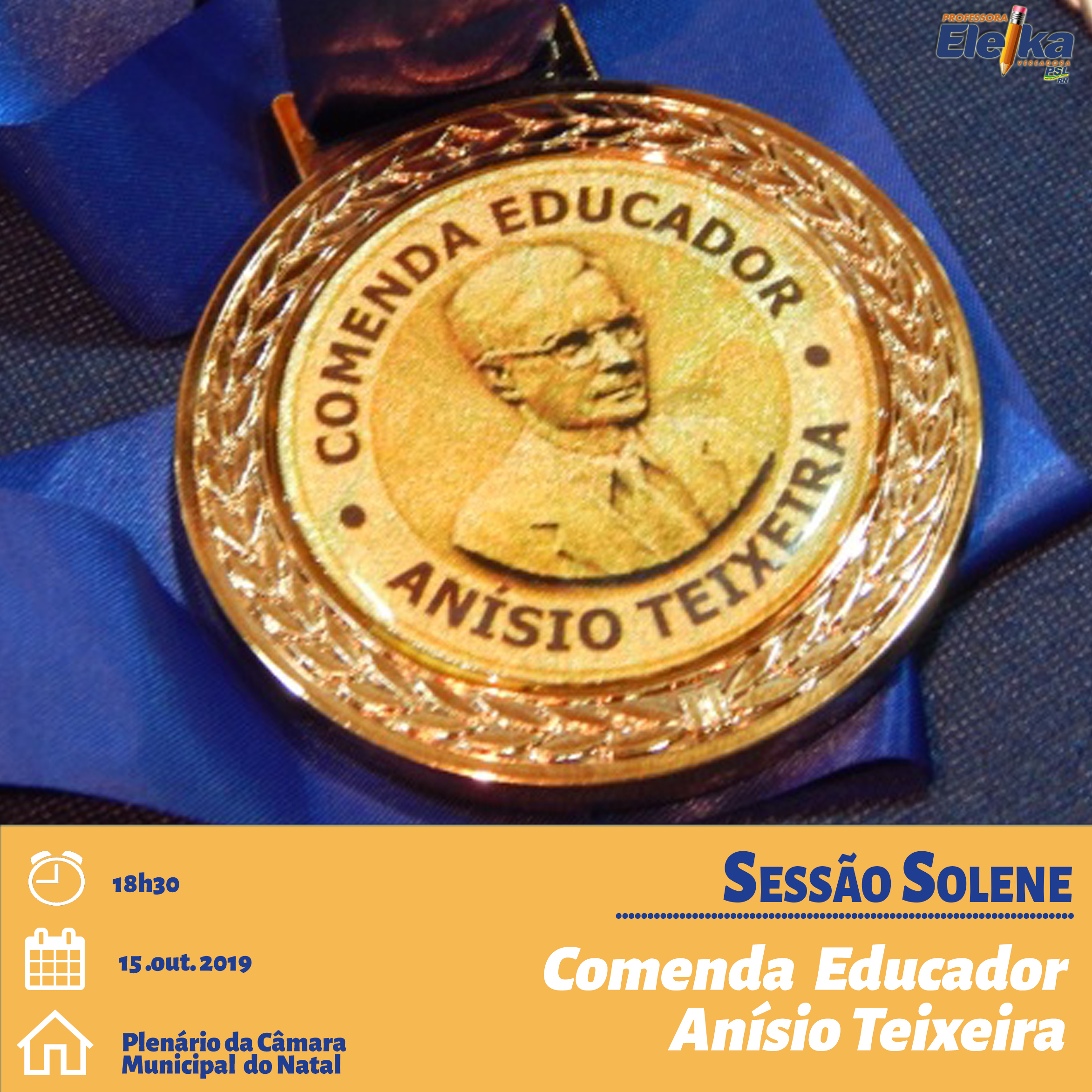 Vereadores homenageiam educadores com Comenda Anísio Teixeira