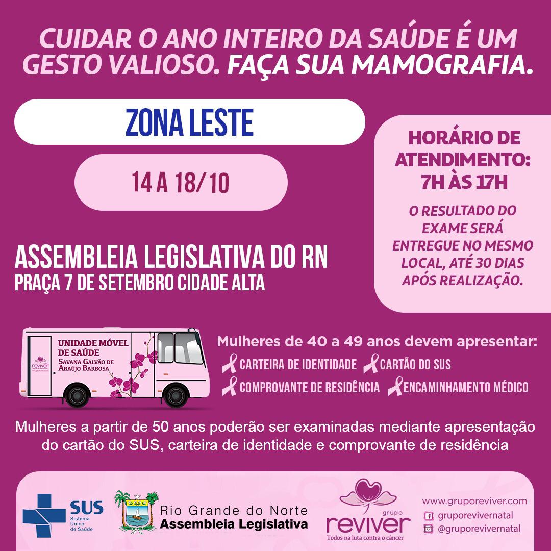 Assembleia Legislativa realiza mutirão de mamografias gratuitas