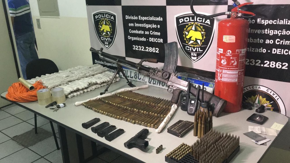 Portando armamento de guerra, suspeito morre em confronto com a polícia no RN