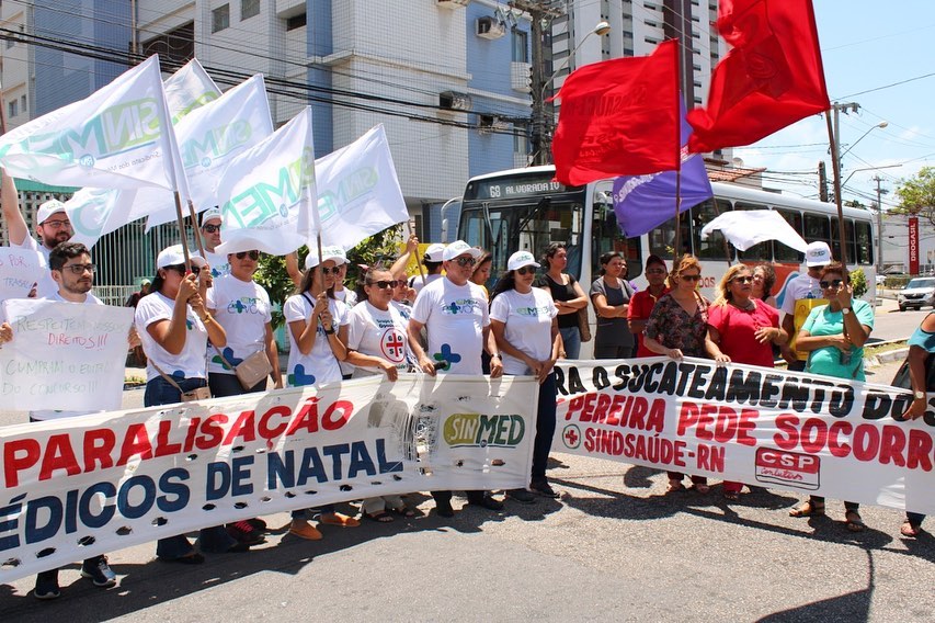 Saúde do RN fará nova paralisação por salários, reajuste e concurso