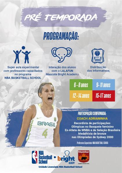 Bright Academy realiza pré-temporada na unidade NBA Basketball School em Natal