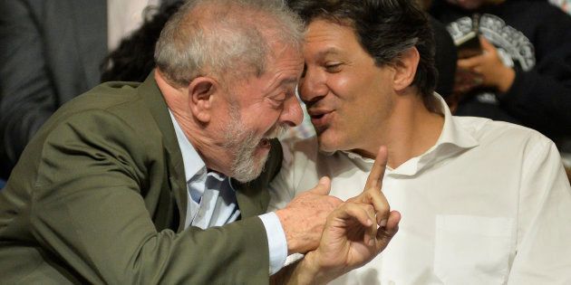 Lula agradece a Haddad por ter sido candidato à Presidência em 2018