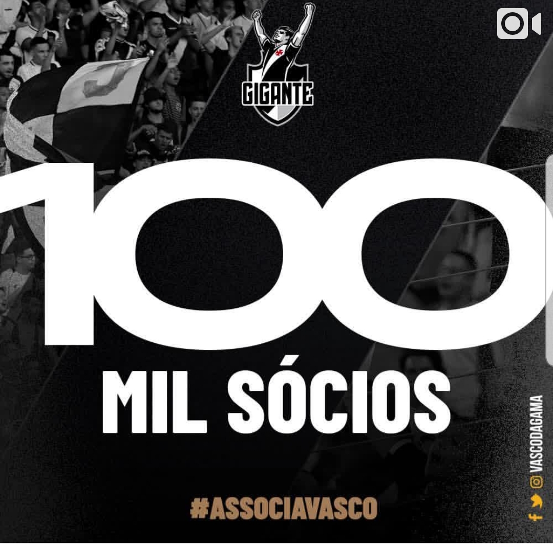 Vasco atinge 100 mil sócios, triplica quadro e estende promoção