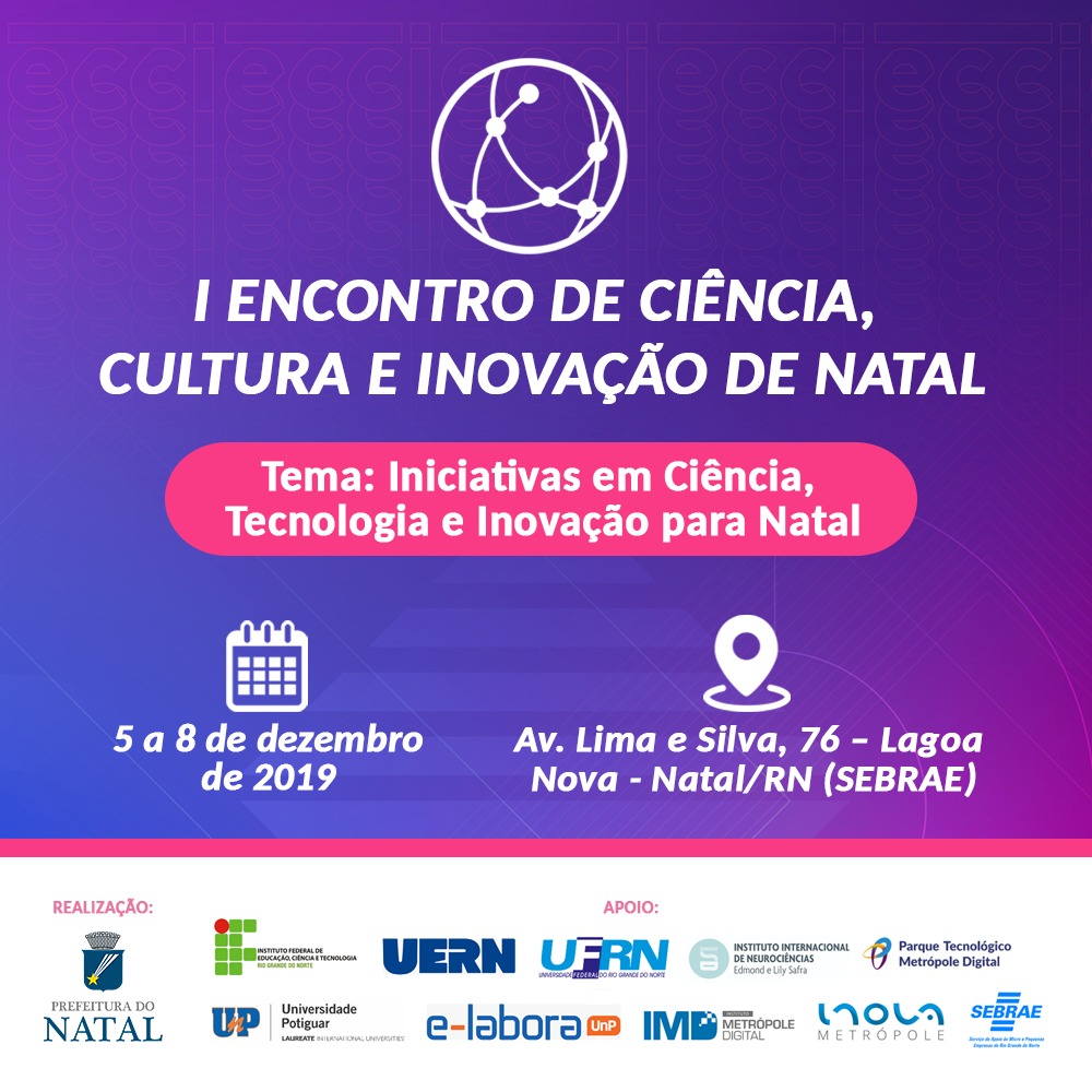 Inscrições para I Encontro de Ciência, Cultura e Inovação encerram hoje