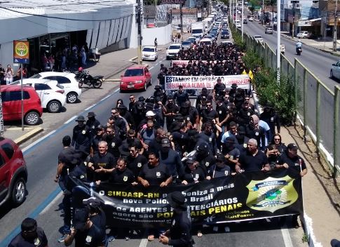Policiais penais do RN encerram mobilização mas continuam negociando com Governo