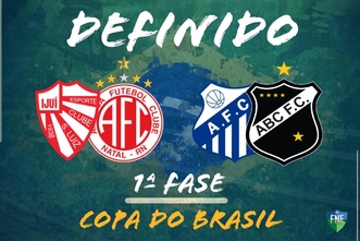 Veja os adversários de ABC e América na Copa do Brasil 2020