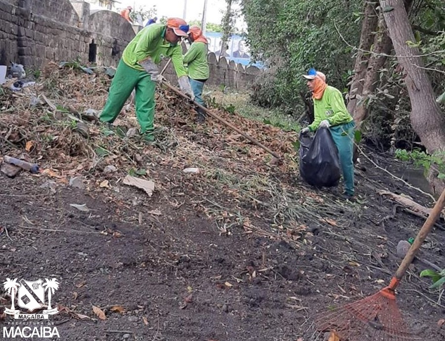 Prefeitura de Macaíba realiza novo mutirão de limpeza no Rio Jundiaí