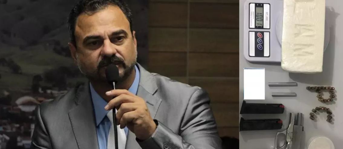 Prefeito é preso por homicídio, portando pistola e um quilo de cocaína