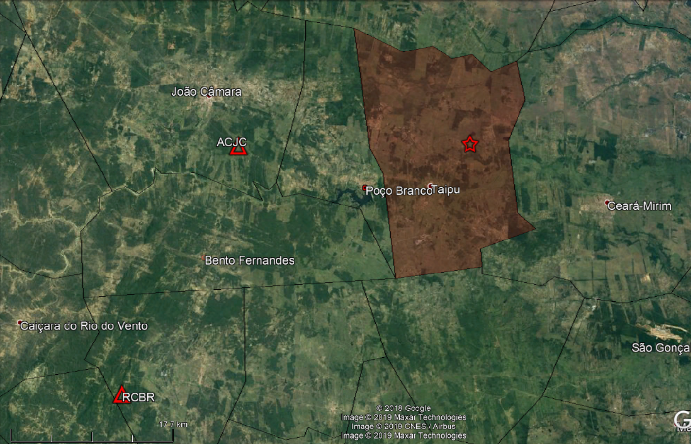 Estação da UFRN registra dois tremores de terra no interior nessa semana