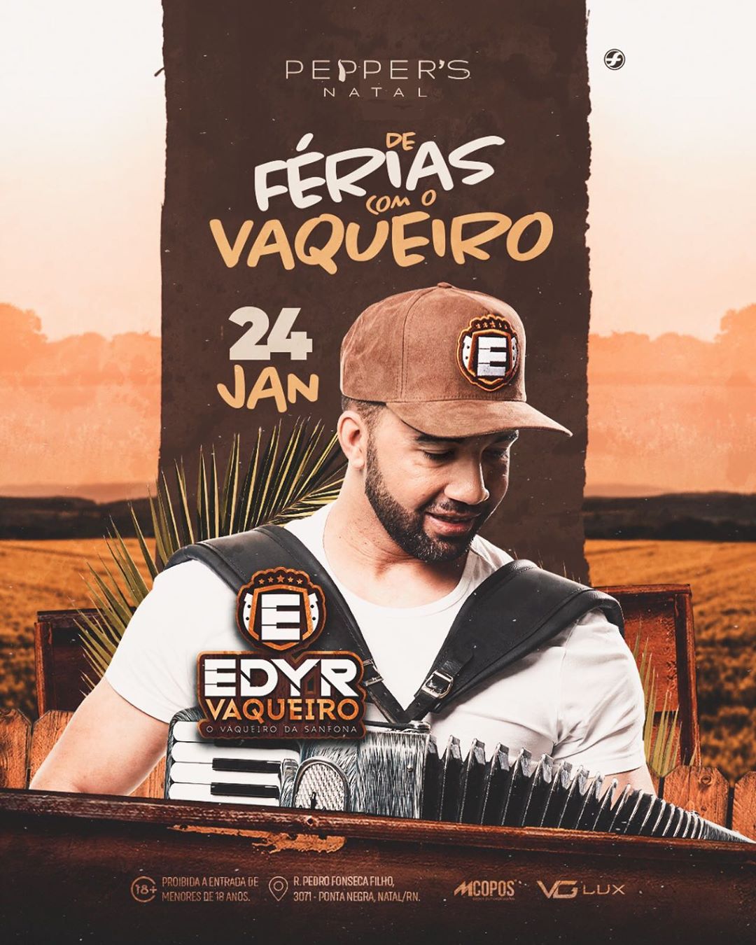 Edyr Vaqueiro e Grafith são atrações da Pepper´s Natal neste fim de semana