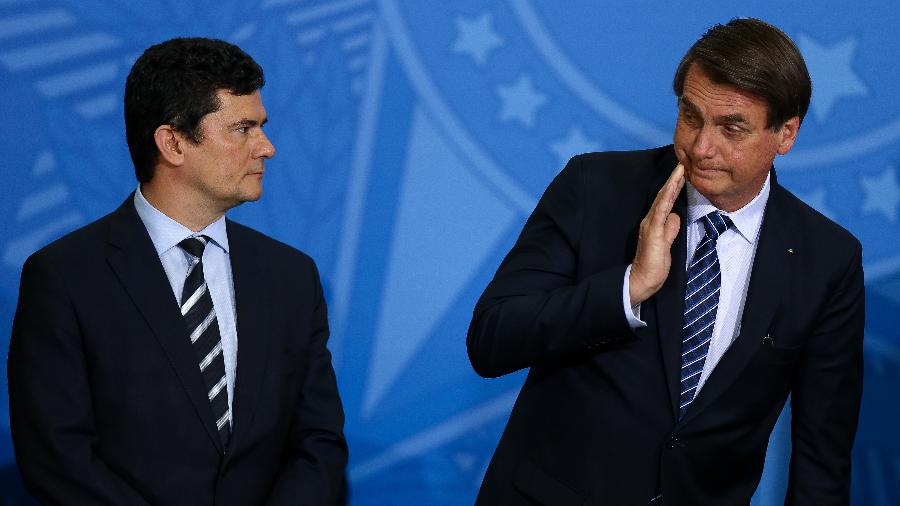 Bolsonaro analisa dividir Ministério e reduzir poder de Moro no governo