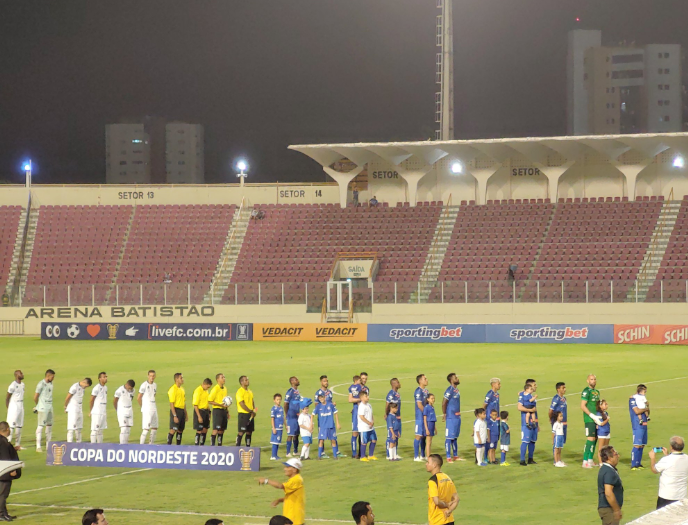 Em jogo de estreia na Copa do Nordeste, ABC perde para o Confiança/SE