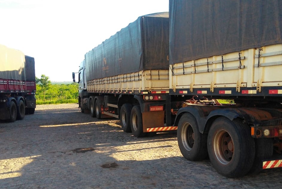 Tributação apreende carregamento de 36 toneladas de milho sem nota fiscal no RN