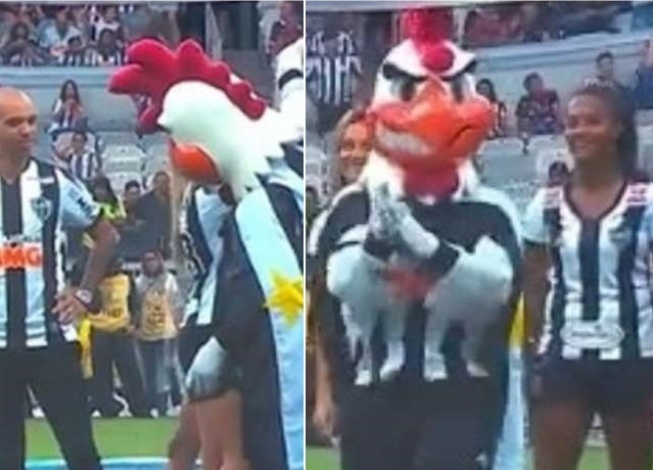 Clube da Série A demite mascote acusado de assédio a jogadoras; assista