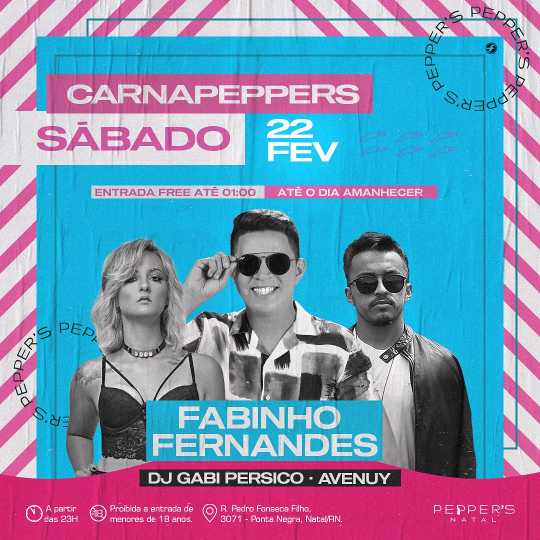 Pepper's Natal faz festa de carnaval com entrada gratuita até 01h
