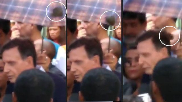 VÍDEO: Crivella é atingido por lama depois de culpar população por enchentes