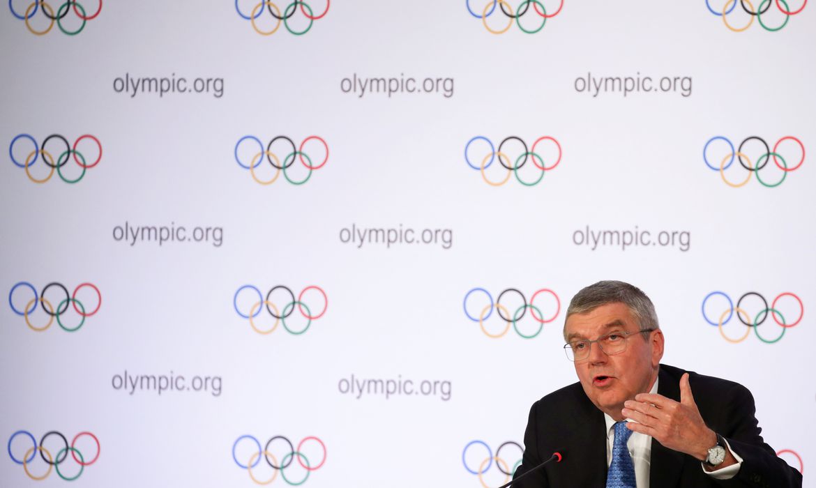 Presidente do COI diz que adiamento de Jogos de Tóquio foi inevitável