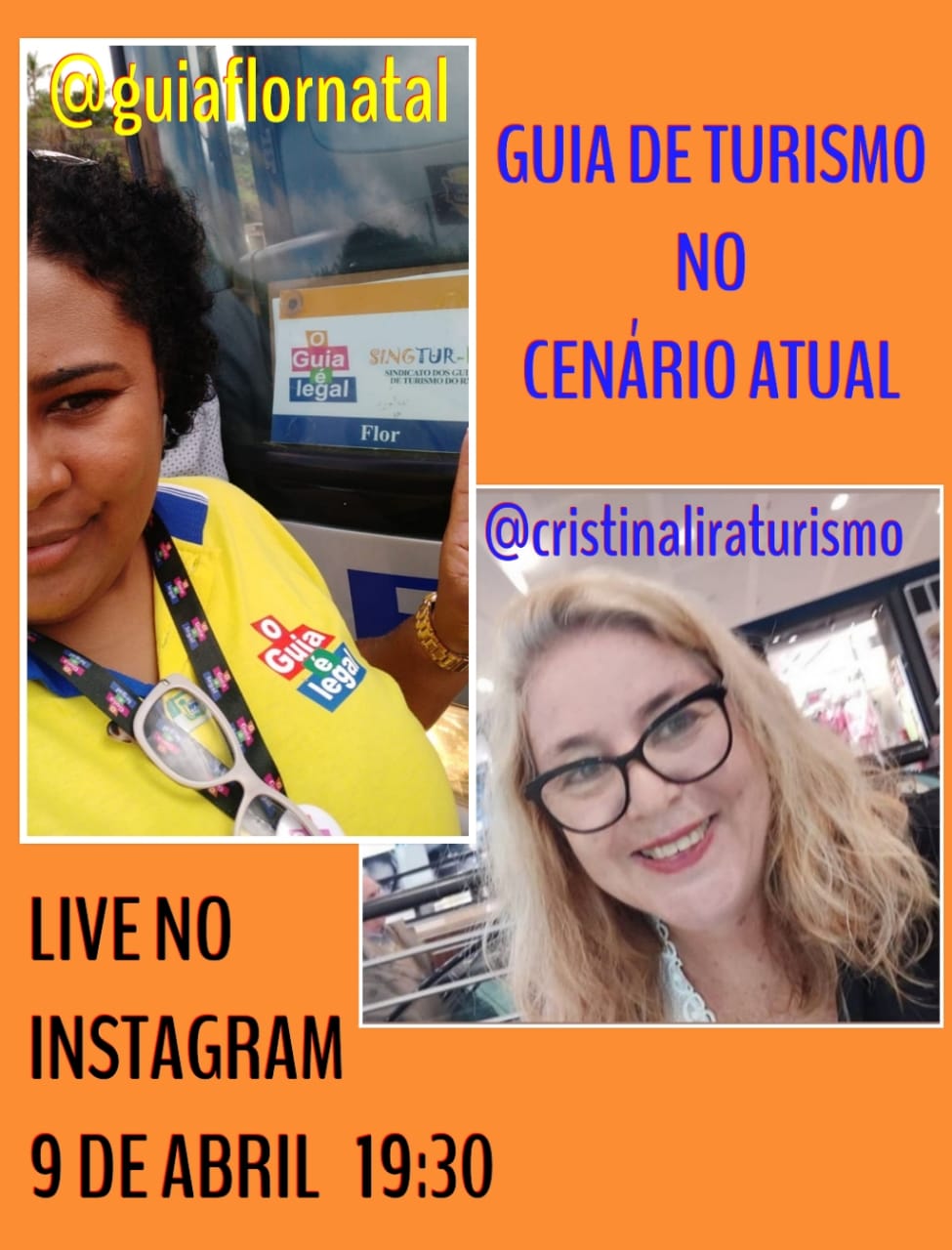 Guia de Turismo no cenário atual será tema de live por Cristina Lira