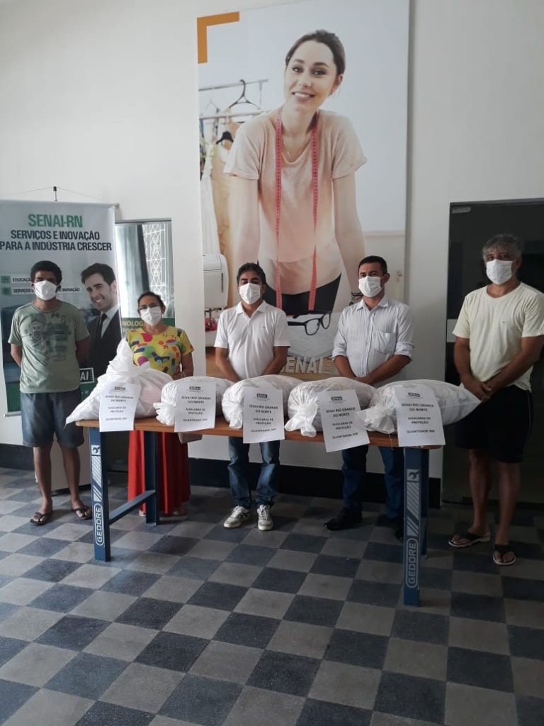 SENAI-RN inicia doação de máscaras de tecido para instituições carentes