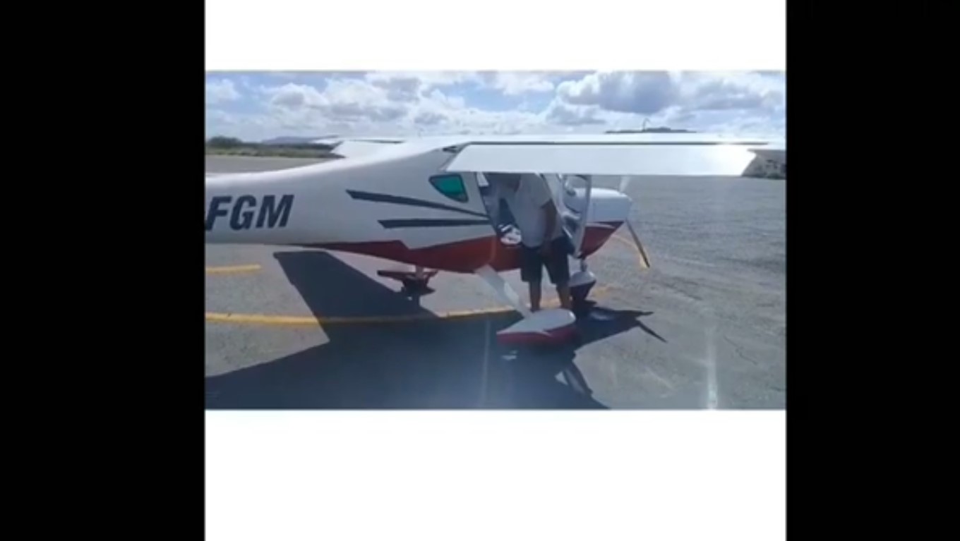 VÍDEO: Avião sobrevoa cidade do RN com mensagem de alerta sobre coronavírus
