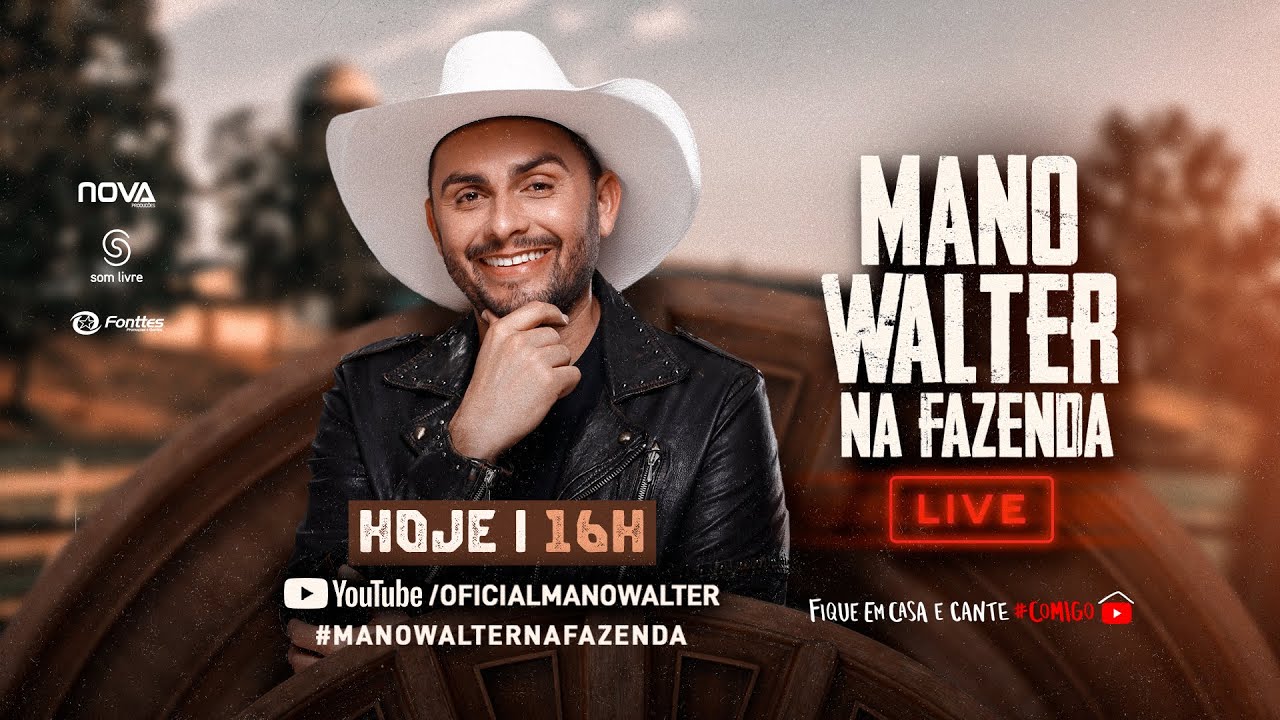 Fique em casa: Assista agora à live do Mano Walter
