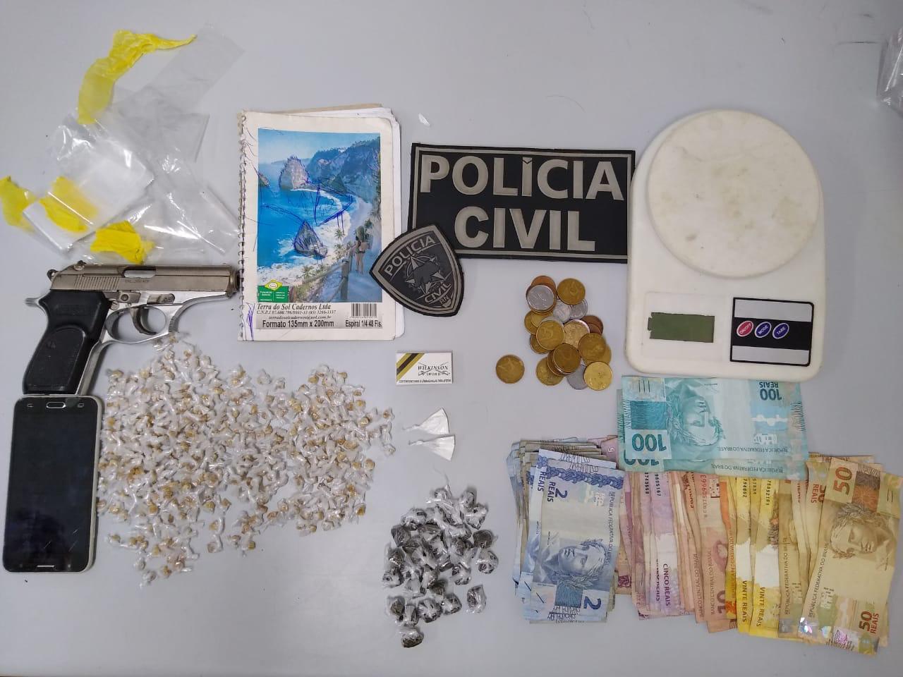 Cinco são presos por roubo, tráfico e posse ilegal de arma em duas cidades do RN
