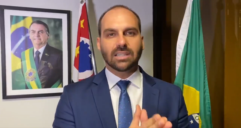 “Moro não era ministro, era espião”, diz filho de Bolsonaro