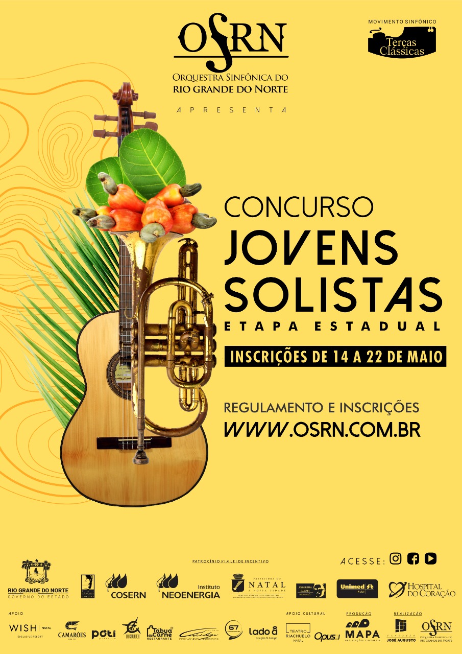 Projeto Movimento Sinfônico promove “Concurso Jovens Solistas OSRN”