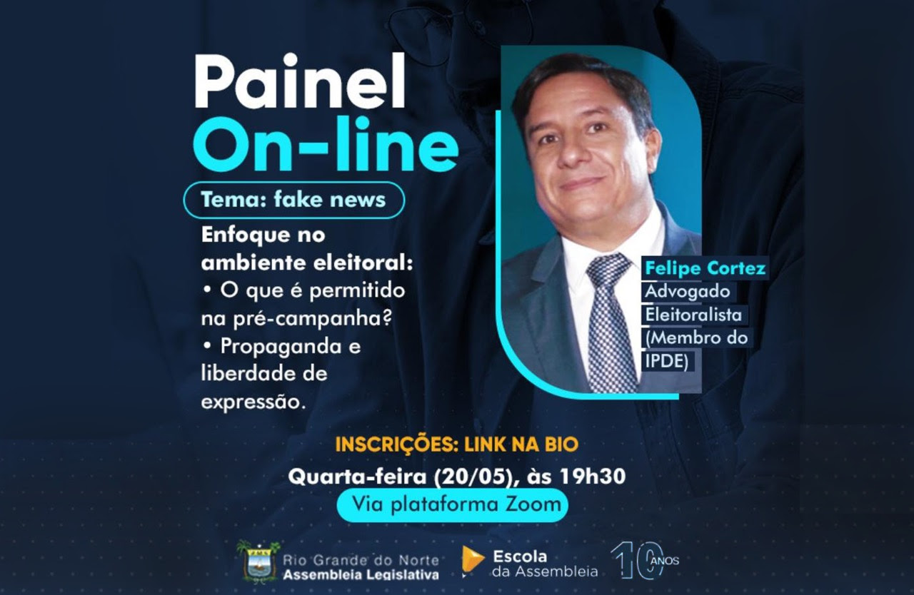 Escola da AL abre inscrições para painel online sobre fake news nas eleições