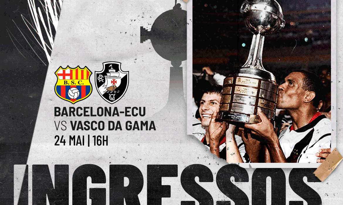 Vasco vende ingressos virtuais para reprise da final da Libertadores